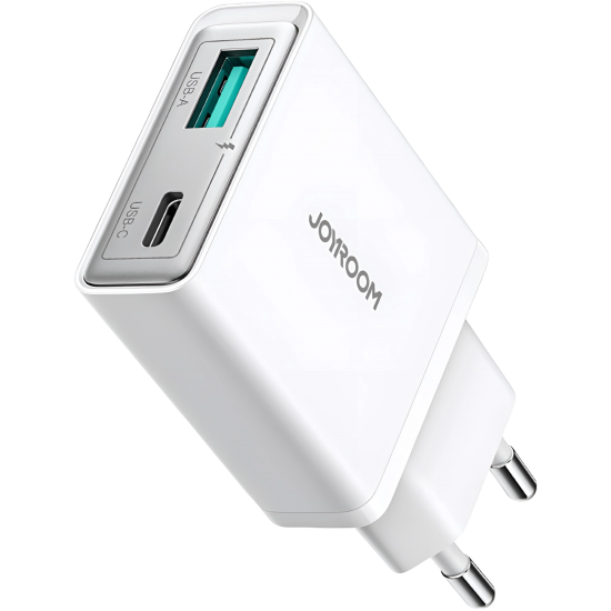 Charger Mobile Joyroom A+C Ultra-Slim Charging 20W JR-TCF14 White